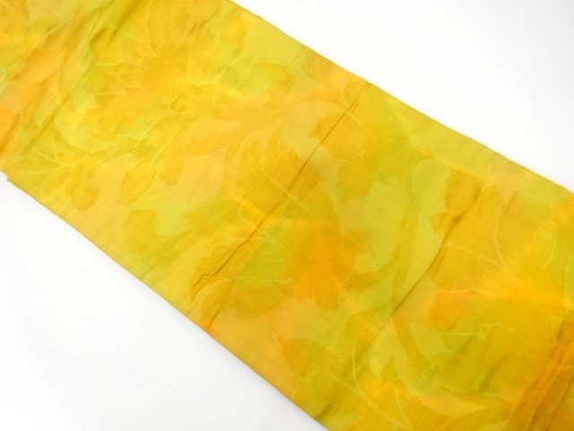 JAPANESE NAGOYA OBI / WOVEN FLOWER ARABESQUE